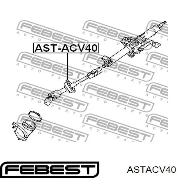 Q0330317 Q-fix Veio da coluna de direção inferior