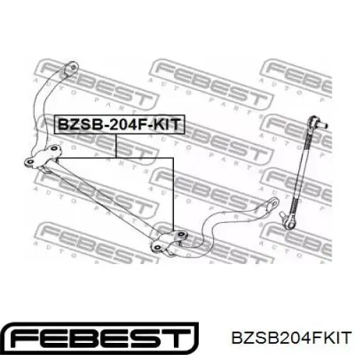Bucha de estabilizador dianteiro Febest BZSB204FKIT preço, a partir de 11,49 USD