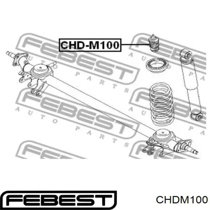 Compre 96318363 General Motors Pára-choque (grade de proteção) de amortecedor traseiro