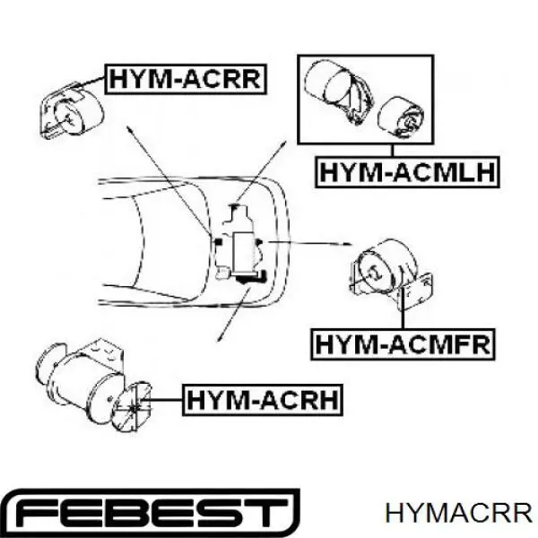 Compre RUH49 Japan Parts Coxim (suporte) traseiro de motor