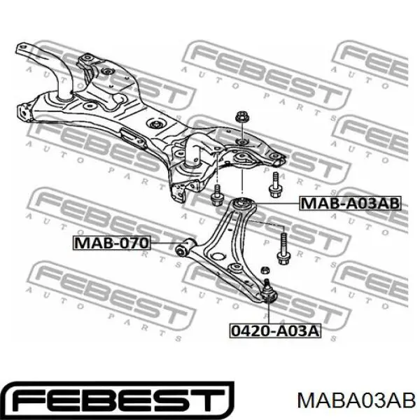 Bloco silencioso dianteiro do braço oscilante inferior Mitsubishi 4013A313 preço, a partir de 19,22 USD