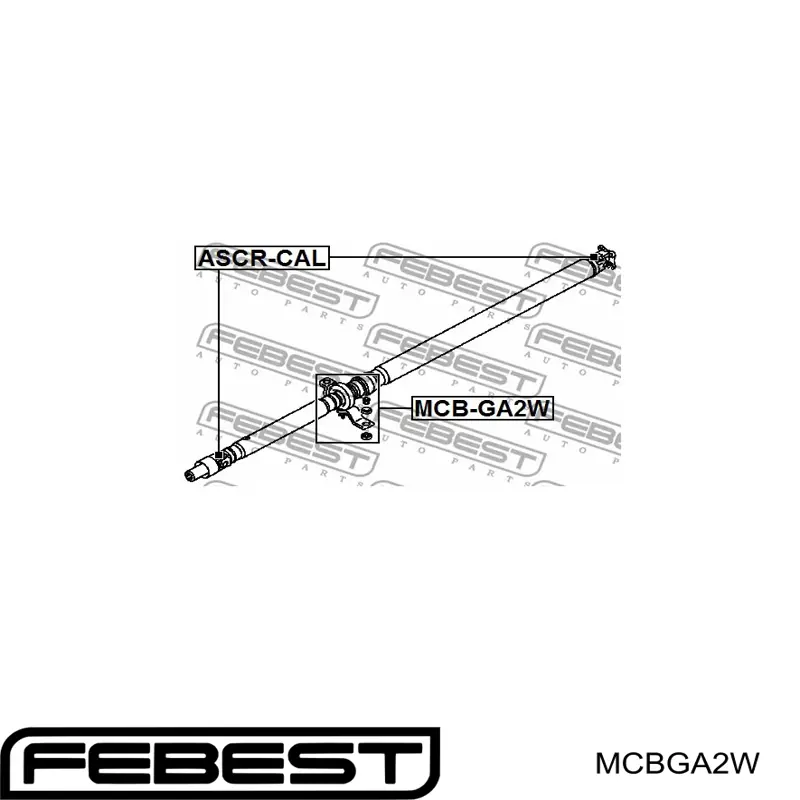 Cruzeta da junta universal traseira Febest MCBGA2W preço, a partir de 23,57 USD