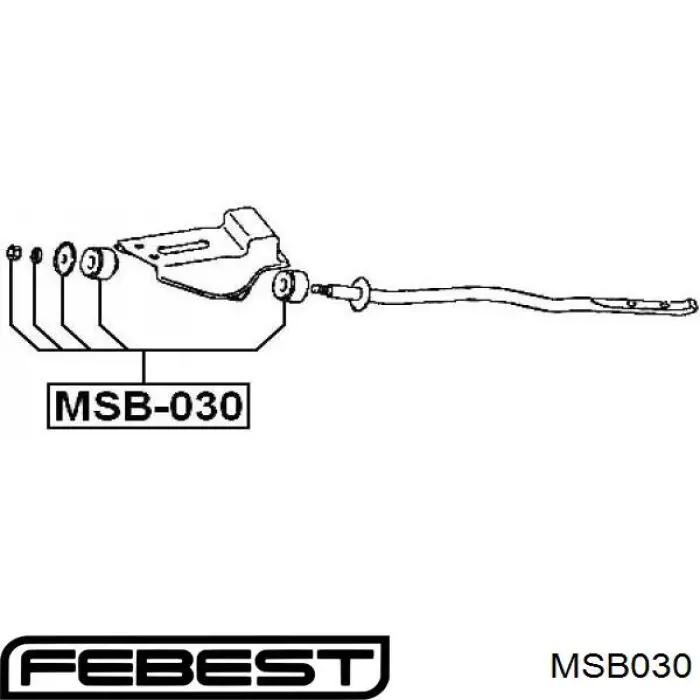 Compre MR465868 Mitsubishi Bloco silencioso da barra de acoplamento de braço oscilante inferior dianteiro