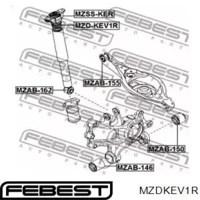 Compre KDY628910C Mazda Amortecedor traseiro