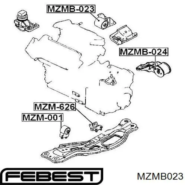 Coxim (suporte) dianteiro de motor Mazda GA2C39050 preço, a partir de 12,30 USD