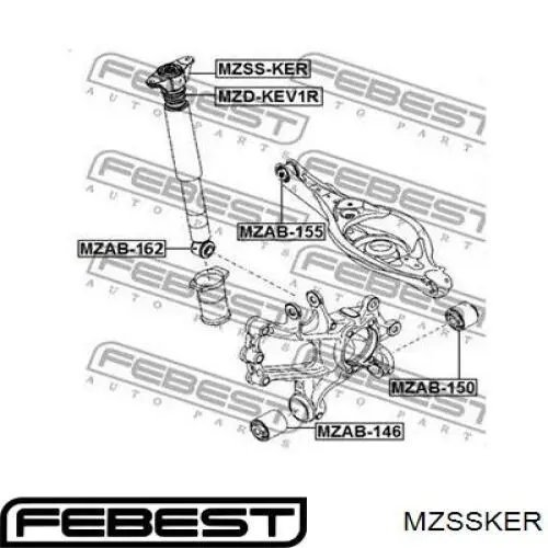 Suporte de amortecedor traseiro Japan Parts SM0362 preço, a partir de 23,08 USD