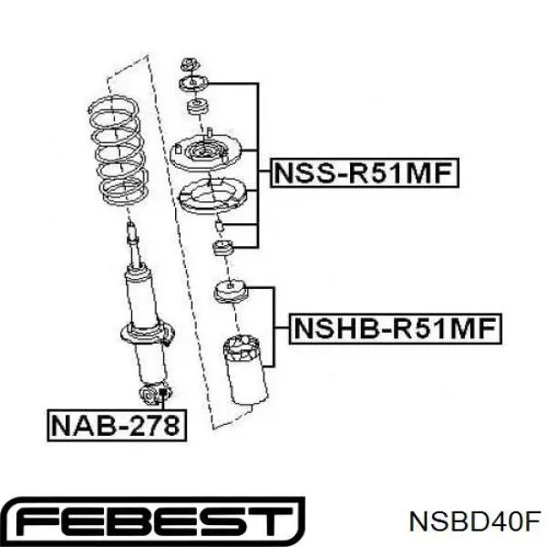 Bucha da haste de amortecedor dianteiro Nissan/Infiniti 56217EB70A preço, a partir de 4,82 USD