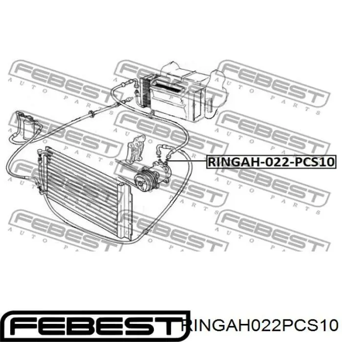 806913060 Subaru Vedante anular de tubo de aparelho de ar condicionado