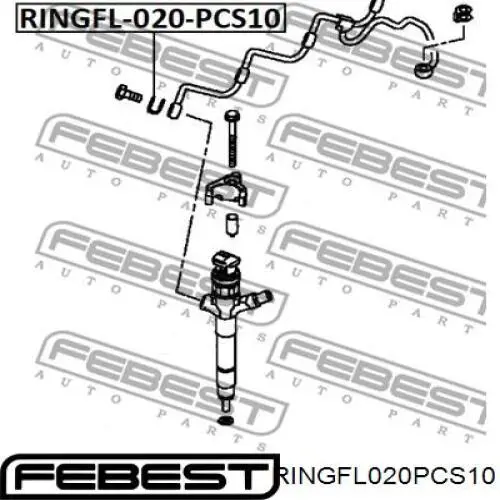 DRM0584S Dr.motor Arruela do injetor superior