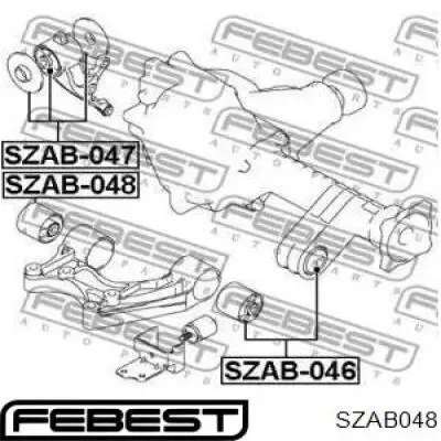 Compre 2755366J01000 Suzuki Bloco silencioso dianteiro de travessa de fixação de redutor dianteiro