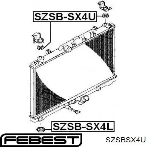 Coxim superior de fixação do radiador Suzuki 1787983E00 preço, a partir de 6,28 USD