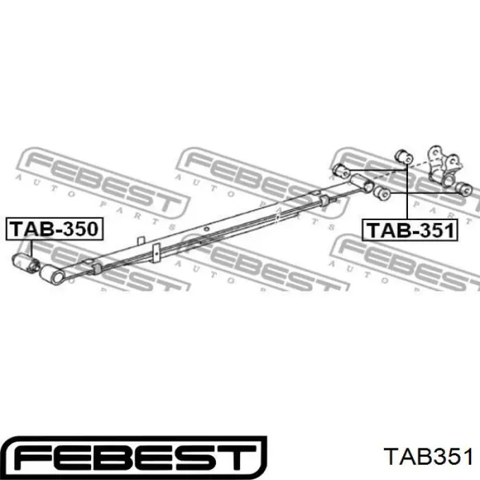 Compre 90389T0031 Toyota Bloco silencioso traseiro da suspensão de lâminas traseira