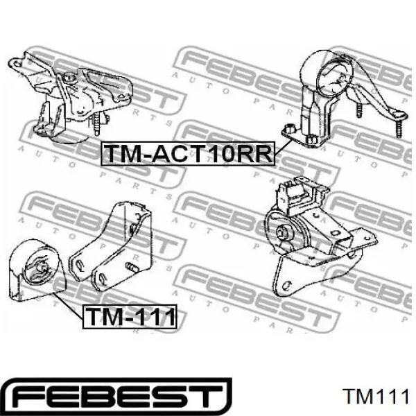 Coxim (suporte) dianteiro de motor Febest TM111 preço, a partir de 10,20 USD