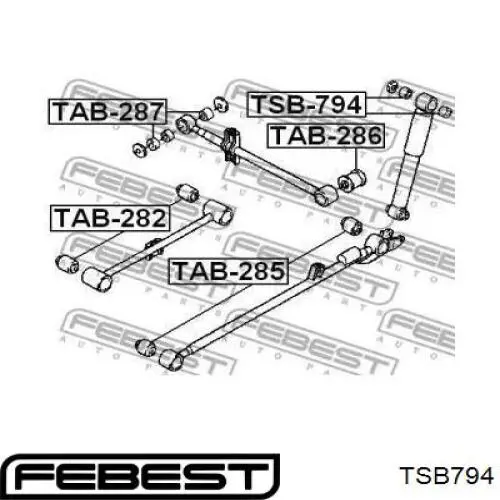 Bloco silencioso de amortecedor traseiro Daihatsu 4853787401000 preço, a partir de 3,39 USD