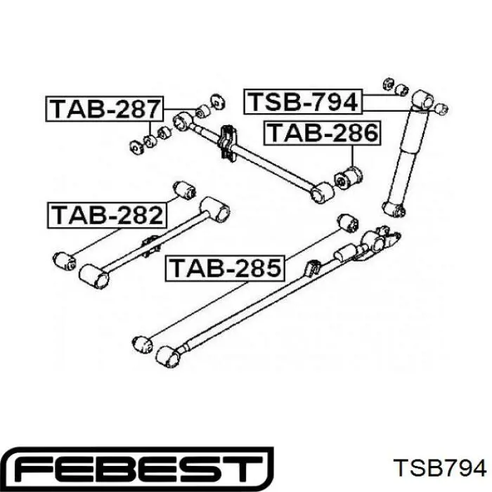 Compre 4853787401000 Daihatsu Bloco silencioso de amortecedor traseiro