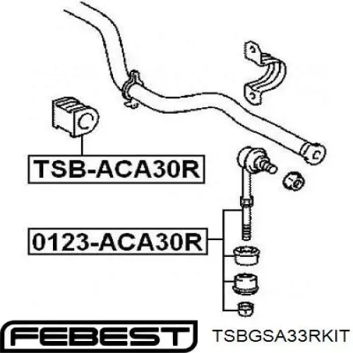 Compre 4881748010 Toyota Bucha de suporte de estabilizador traseiro