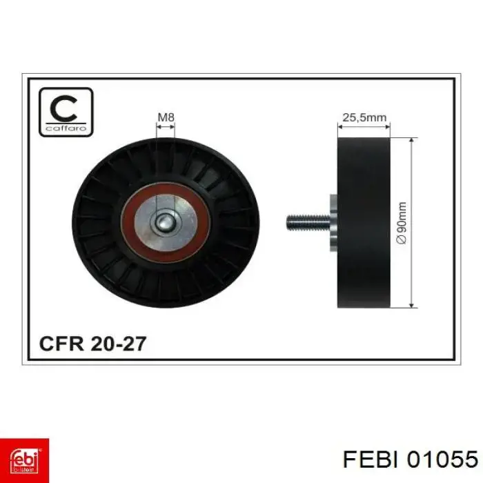 Compre 01055 Febi Kit de reparação do pivô de extremidade do eixo
