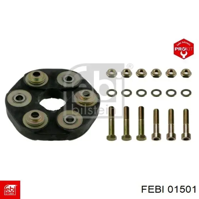 Acoplamento elástico dianteiro do veio de transmissão Febi 01501 preço, a partir de 85,16 USD