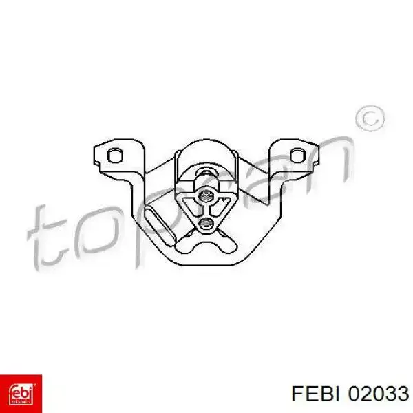 Compre 02033 Febi Coxim (suporte) esquerdo de motor