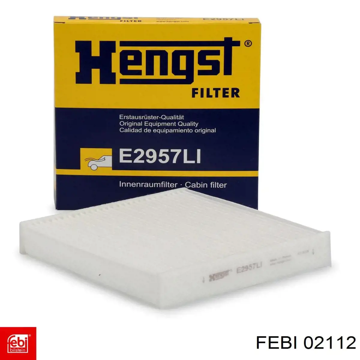 Compre 02112 Febi Sensor dianteiro de desgaste das sapatas do freio