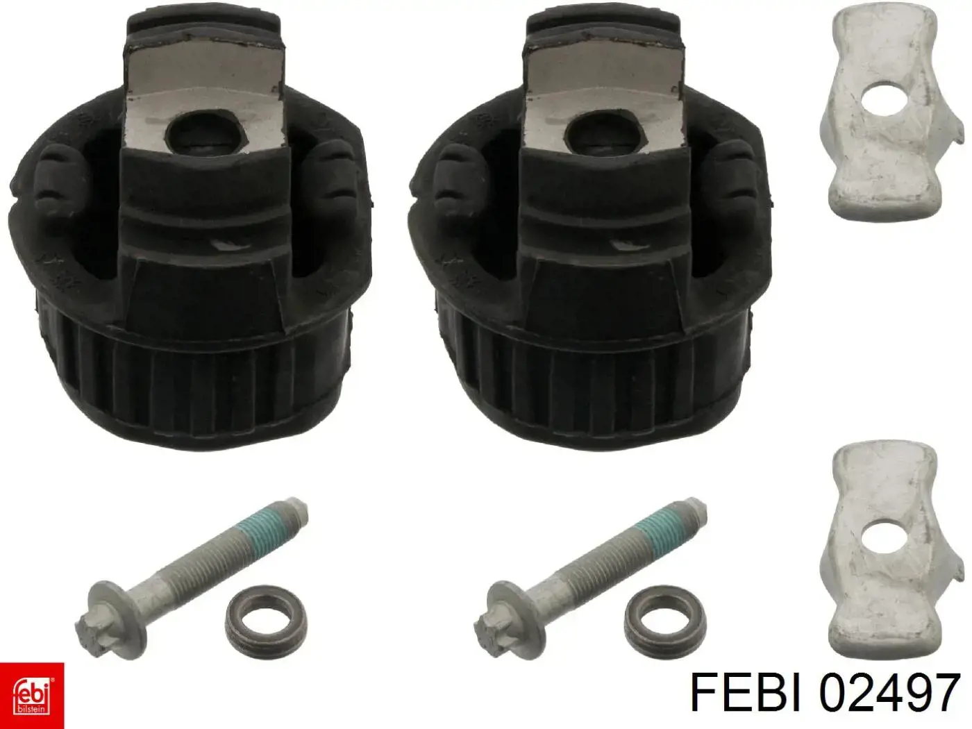 Compre 02497 Febi Bloco silencioso (coxim) de viga dianteira (de plataforma veicular)