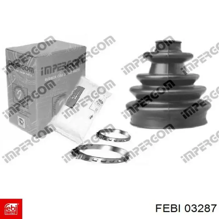 Compre 03287 Febi Bota de proteção externa de junta homocinética do semieixo dianteiro