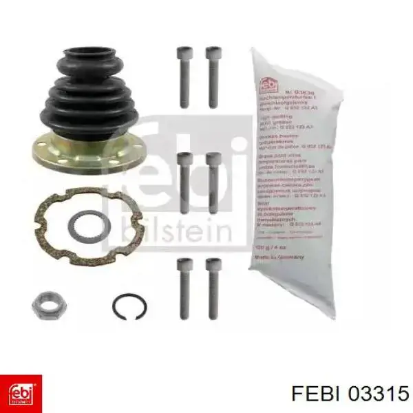 Bota de proteção interna direita de junta homocinética do semieixo dianteiro Febi 03315 preço, a partir de 17,35 USD