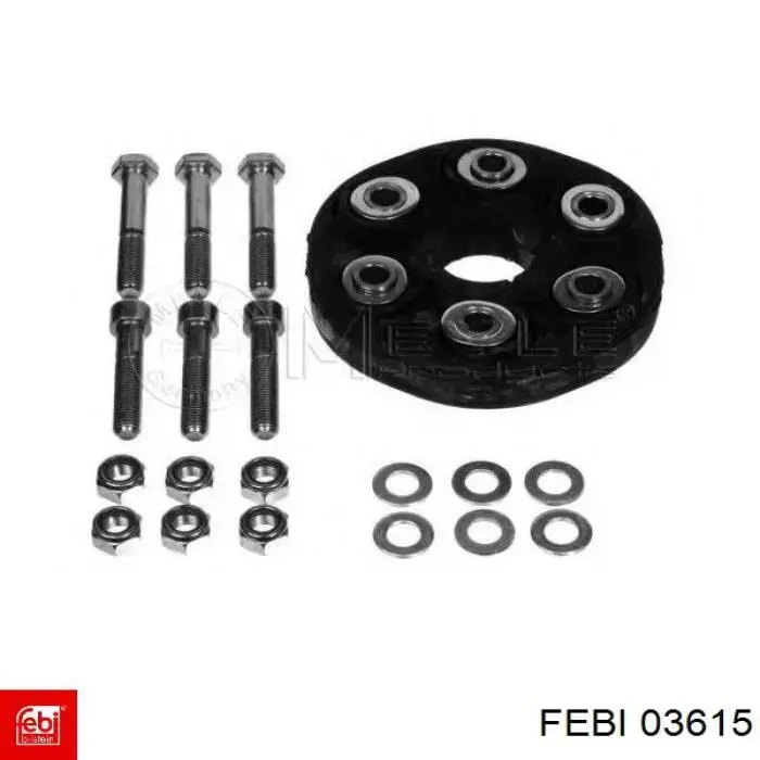 Acoplamento elástico do veio de transmissão Febi 03615 preço, a partir de 139,04 USD