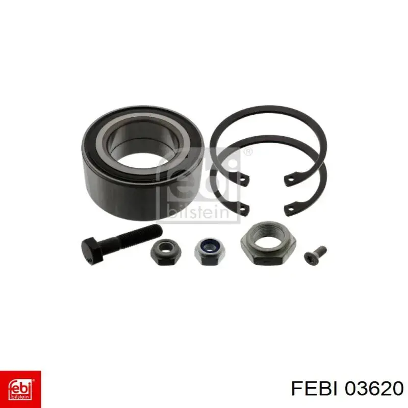 Compre 03620 Febi Rolamento de cubo dianteiro/traseiro