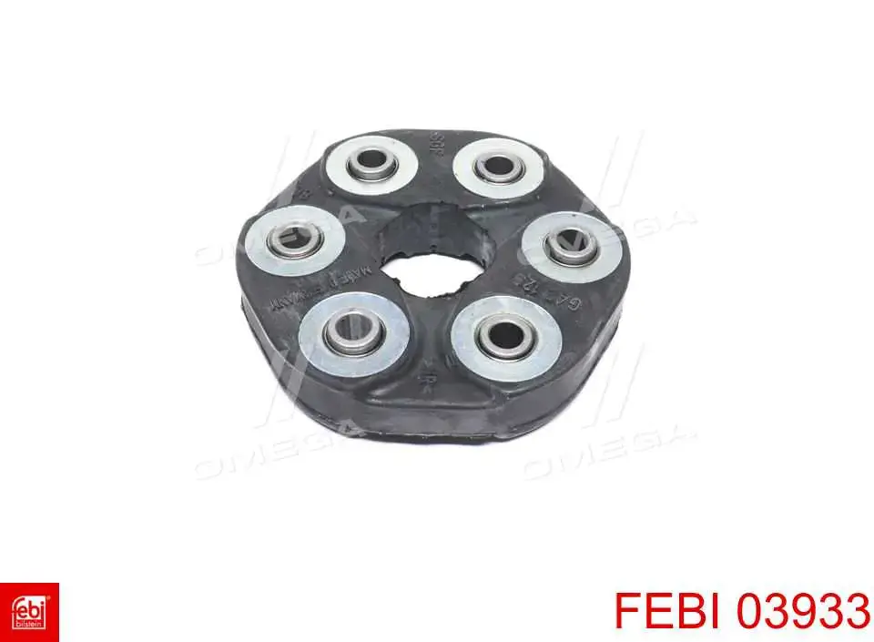 Acoplamento elástico dianteiro/traseiro do veio de transmissão Febi 03933 preço, a partir de 45,97 USD