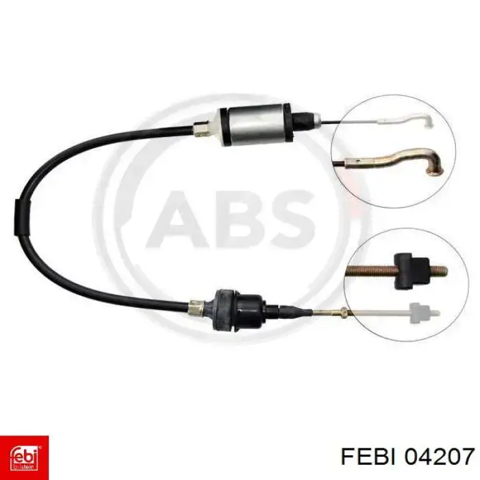 Cabo de embraiagem Febi 04207 preço, a partir de 24,02 USD