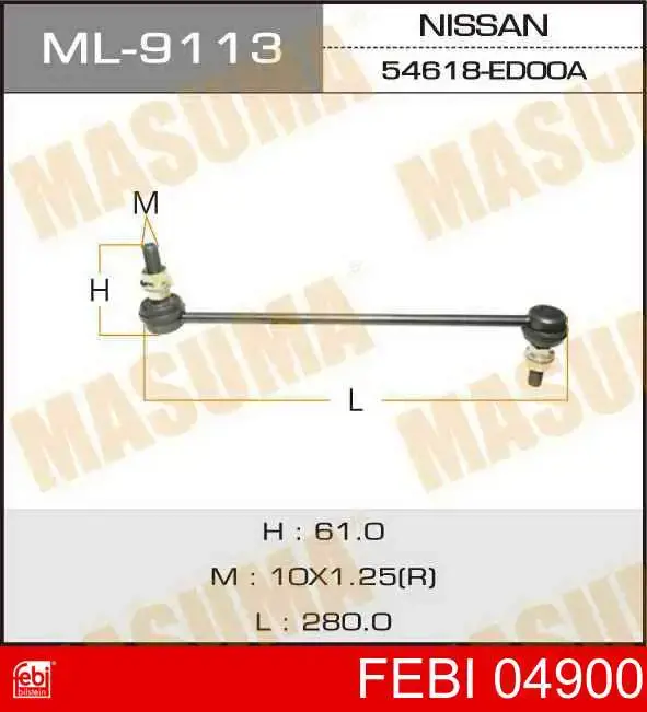 Porca de roda Febi 04900 preço, a partir de 4,07 USD