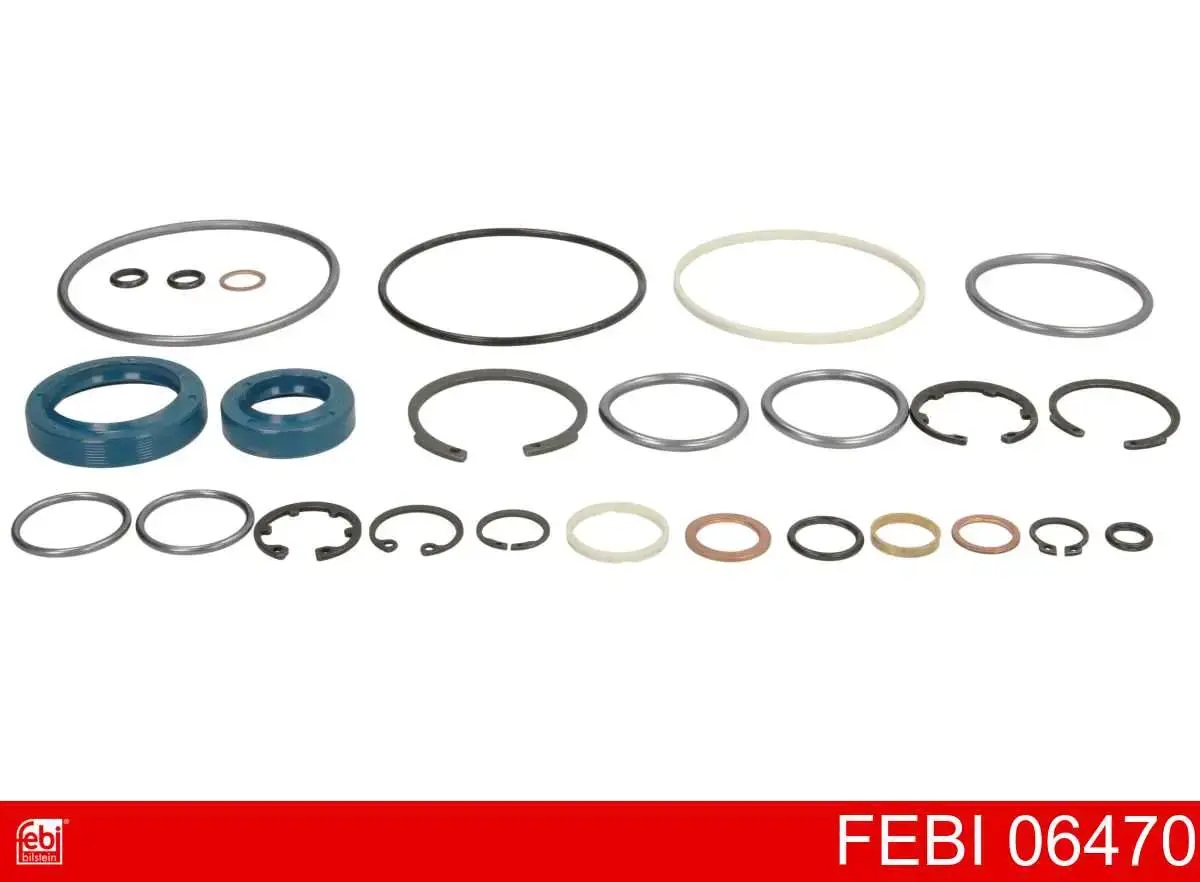 Kit de reparação da cremalheira da direção (do mecanismo), (kit de vedantes) Febi 06470 preço, a partir de 22,84 USD