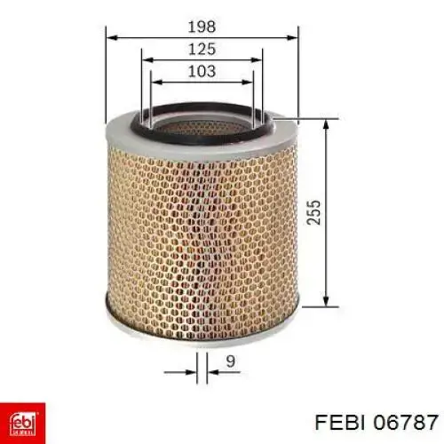 Compre 06787 Febi Filtro de ar