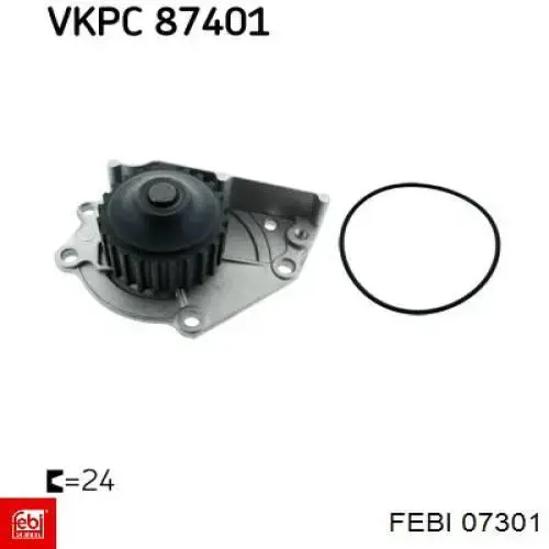 Compre 07301 Febi Porca de roda