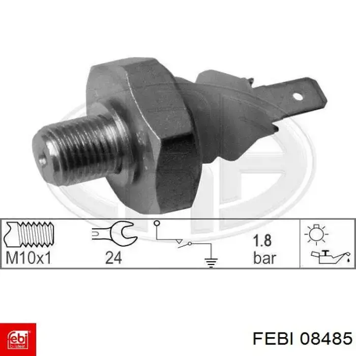 Compre 08485 Febi Sensor de pressão de óleo