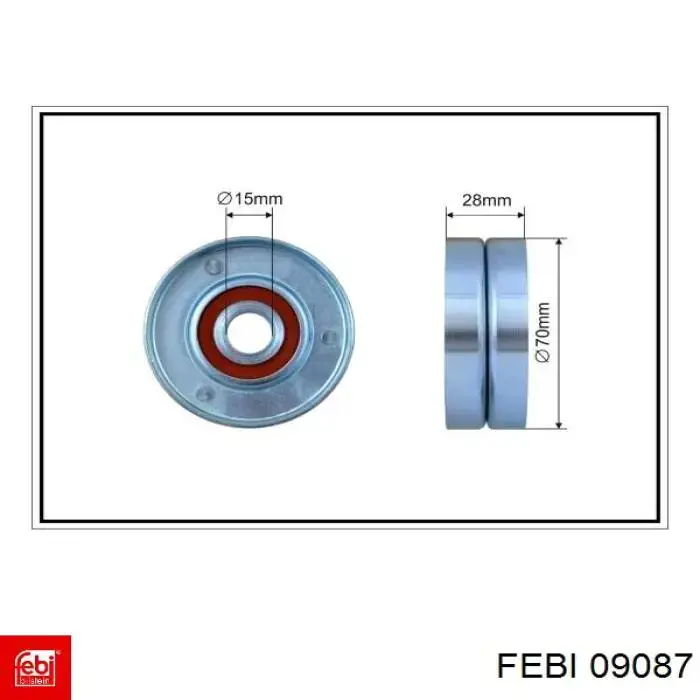 Compre 09087 Febi Bloco silencioso dianteiro de braço oscilante traseiro longitudinal