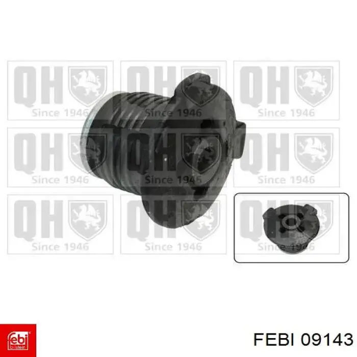 Compre 09143 Febi Bloco silencioso de viga traseira (de plataforma veicular)