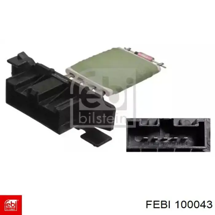 Resistor (resistência) de ventilador de forno (de aquecedor de salão) Febi 100043 preço, a partir de 29,08 USD