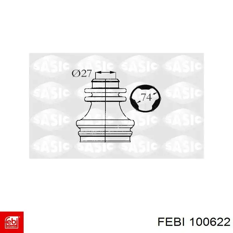 Bota de proteção interna de junta homocinética do semieixo dianteiro Febi 100622 preço, a partir de 8,94 USD
