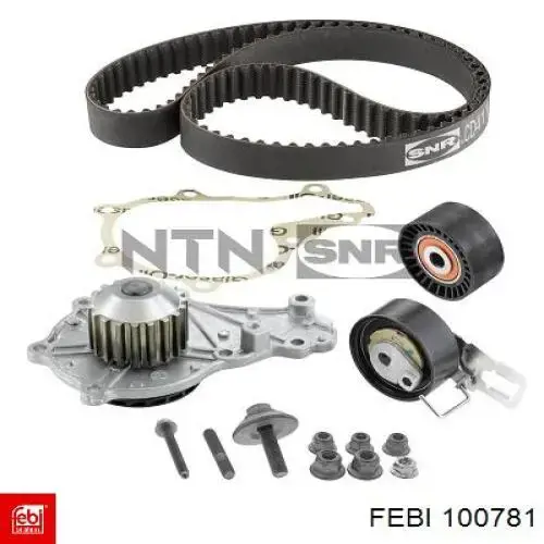 Correia do mecanismo de distribuição de gás, kit Febi 100781 preço, a partir de 115,56 USD