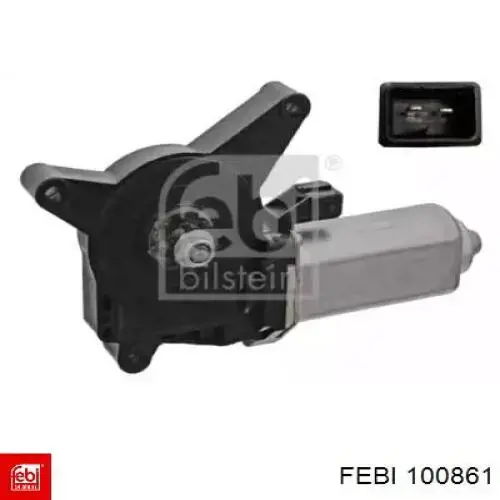 100861 Febi Motor de acionamento de vidro da porta dianteira esquerda