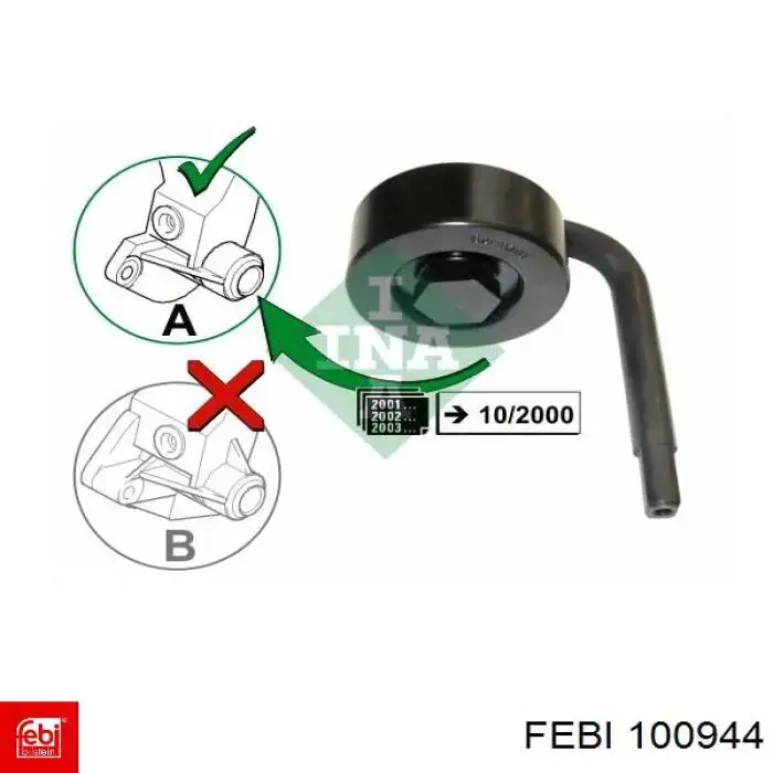 100944 Febi Válvula PCV de ventilação dos gases de cárter