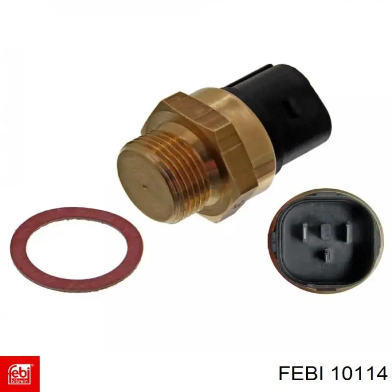 Sensor de temperatura do fluido de esfriamento (de ativação de ventilador do radiador) Febi 10114 preço, a partir de 16,74 USD