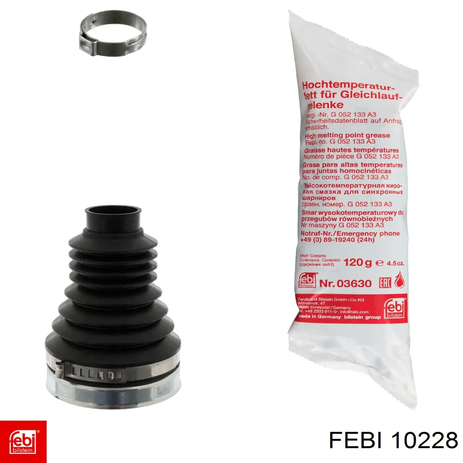 Compre 10228 Febi Bloco silencioso dianteiro do braço oscilante inferior