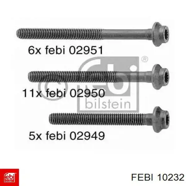 Parafuso de cabeça de motor (CBC) Febi 10232 preço, a partir de 35,04 USD