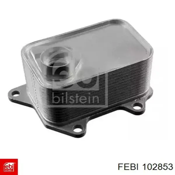 102853 Febi Radiador de óleo (frigorífico), debaixo de filtro