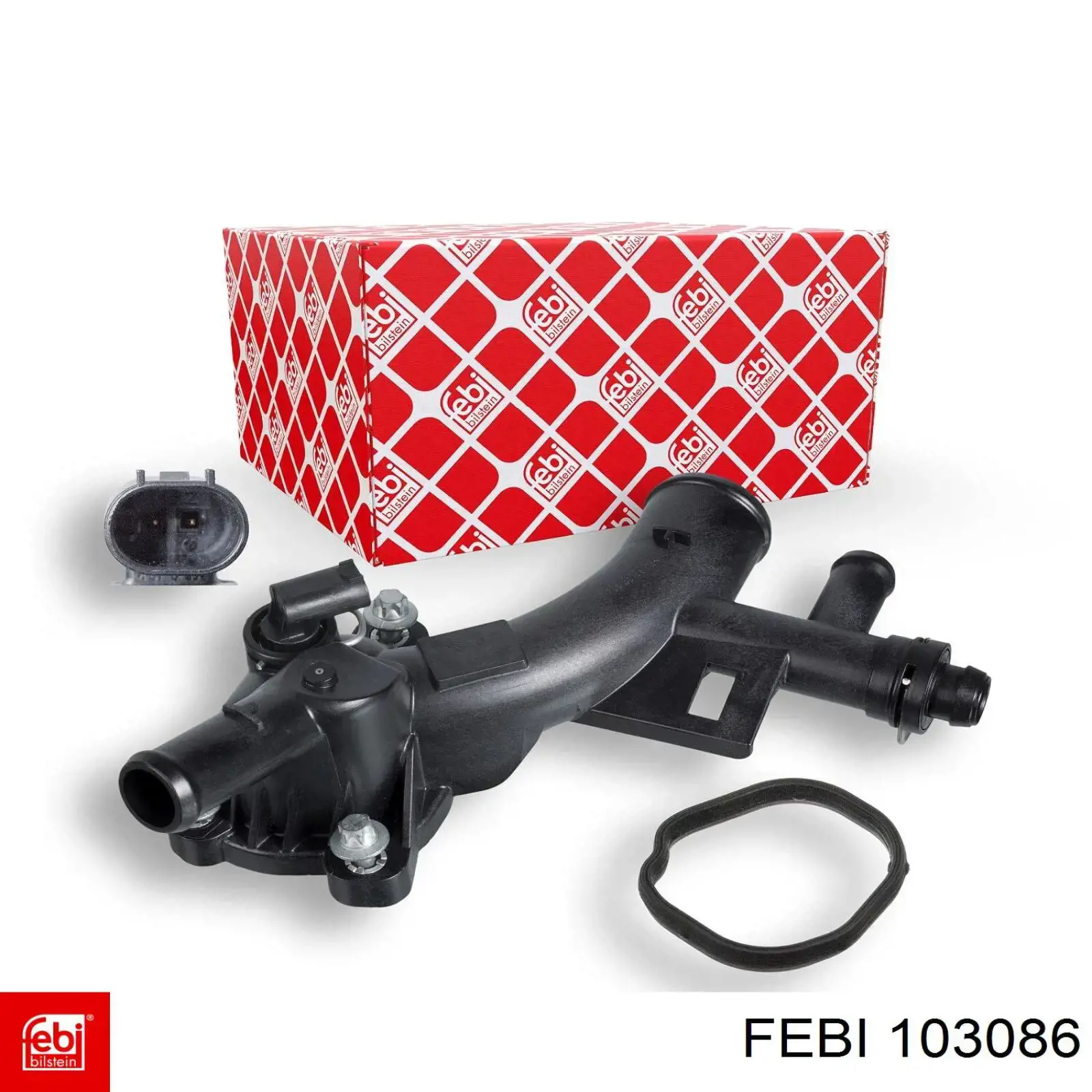 Flange do sistema de esfriamento (união em T) Febi 103086 preço, a partir de 24,40 USD