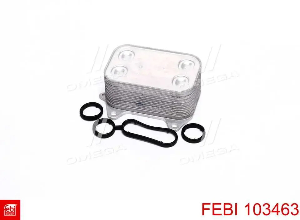 103463 Febi Radiador de óleo (frigorífico), debaixo de filtro