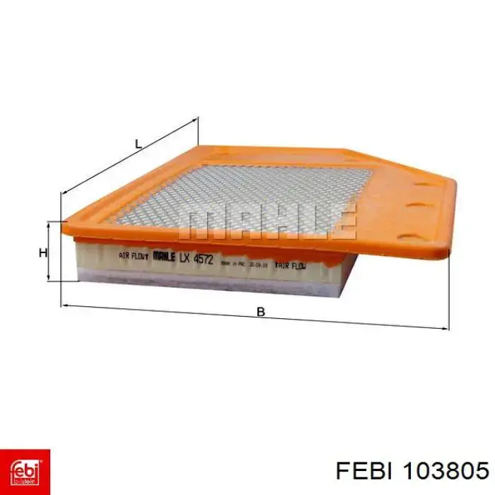 103805 Febi Filtro de ar